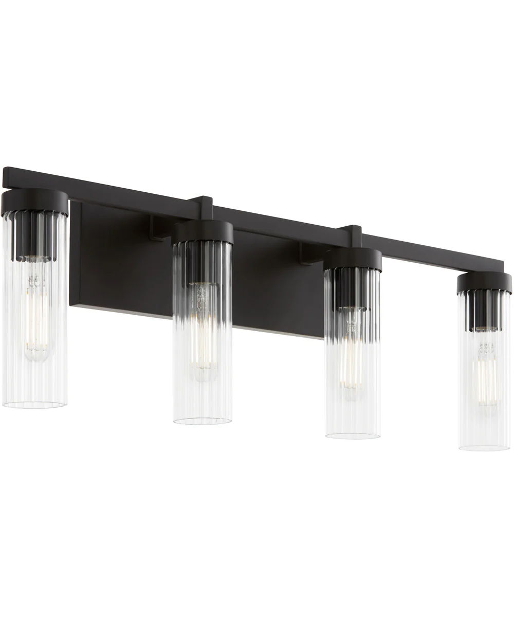 Kilbey 4-light Bath Vanity Light Matte Black - Image 2
