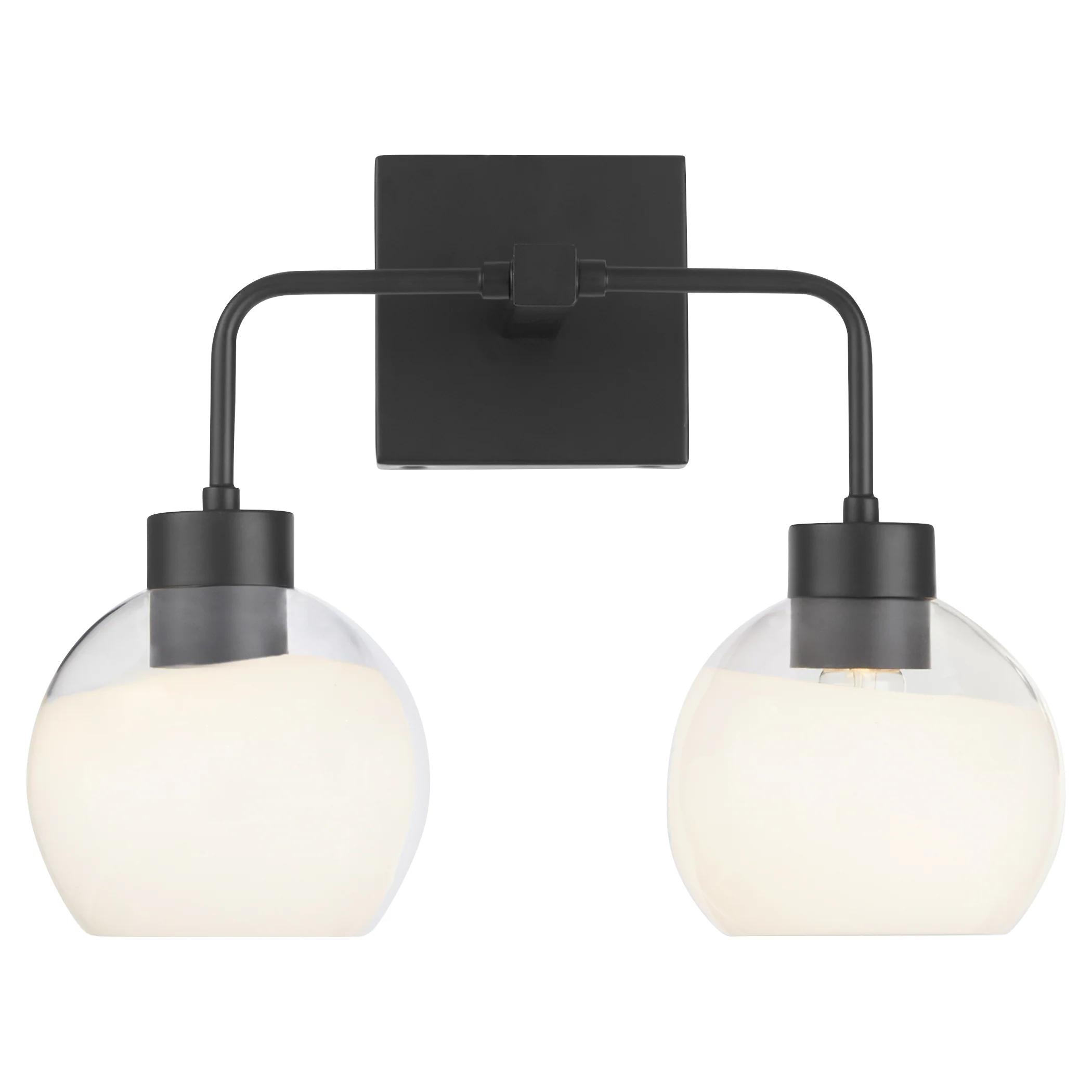 Lacy 2-light Bath Vanity Light Matte Black - Image 2