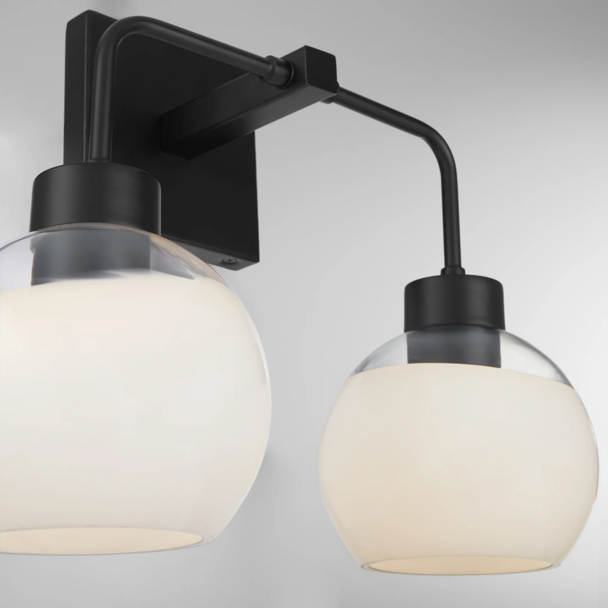 Lacy 2-light Bath Vanity Light Matte Black - Image 3