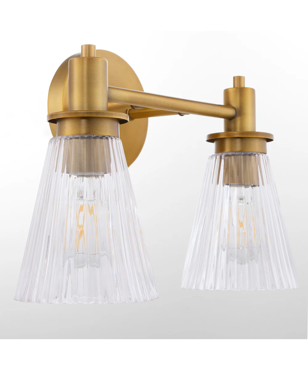 Lawton 2-light Bath Vanity Light Brushed Brass - Image 4