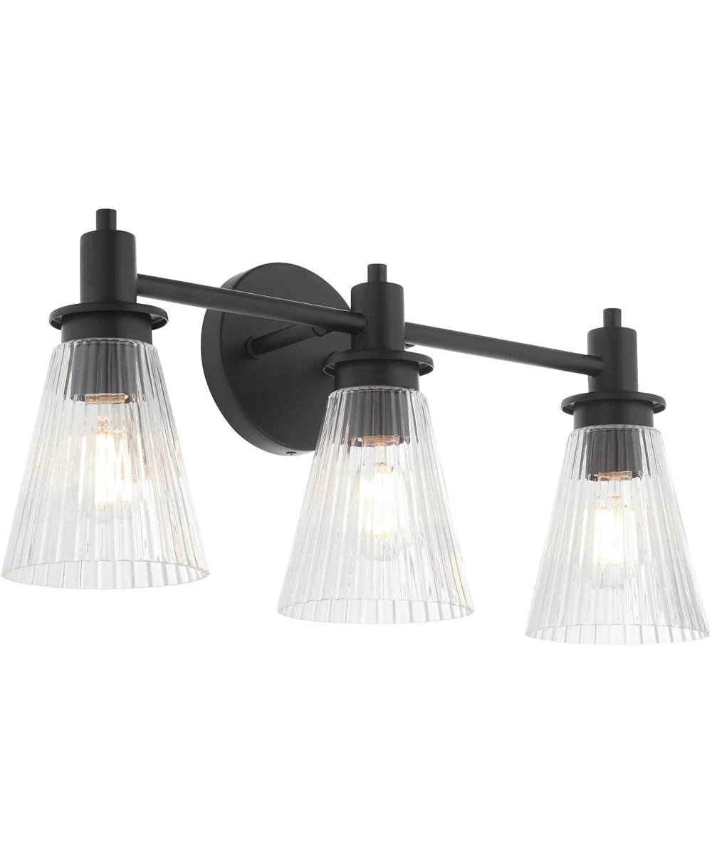 Lawton 3-light Bath Vanity Light Matte Black - Image 2