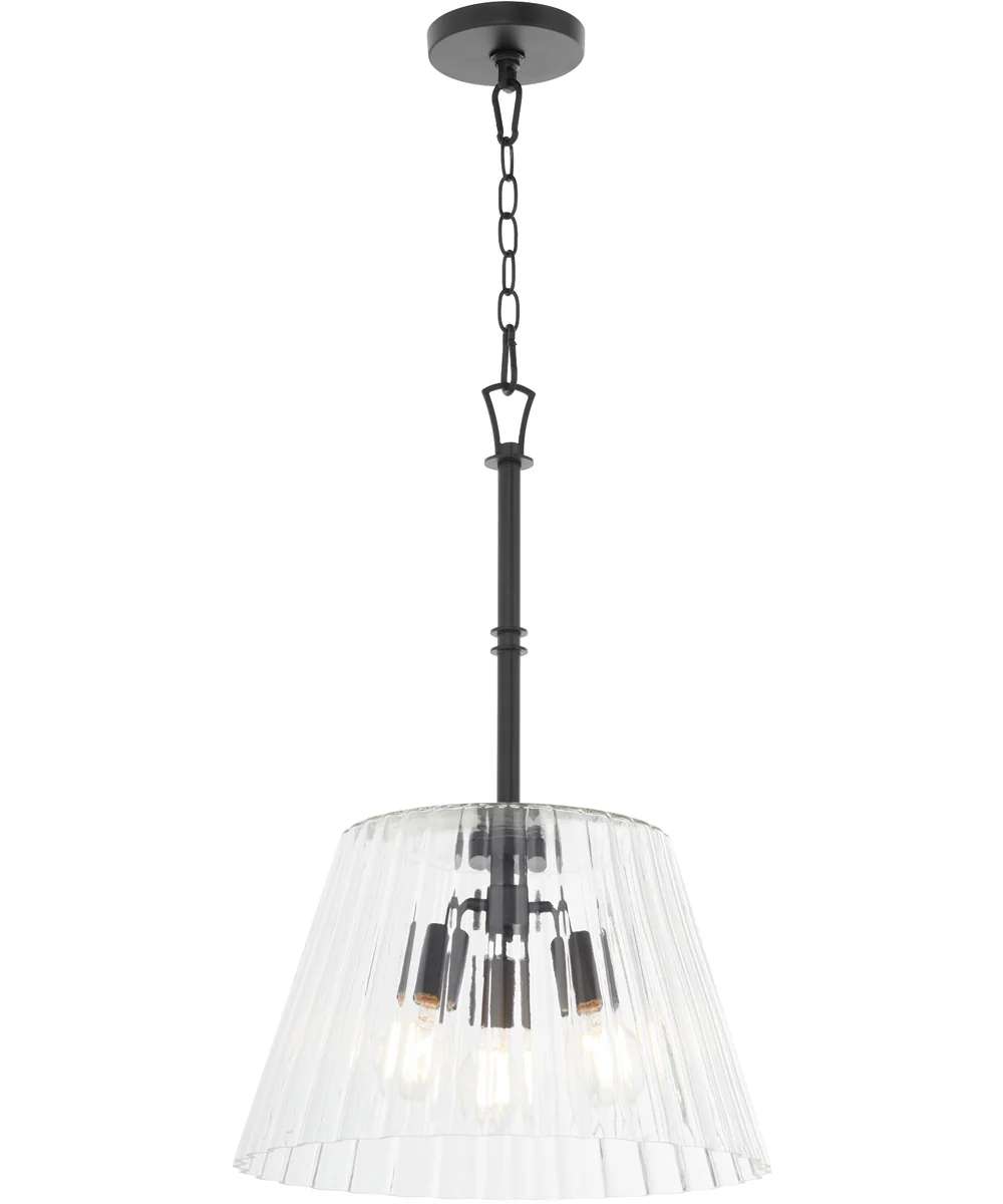 Lawton 3-light Pendant Matte Black - Image 2