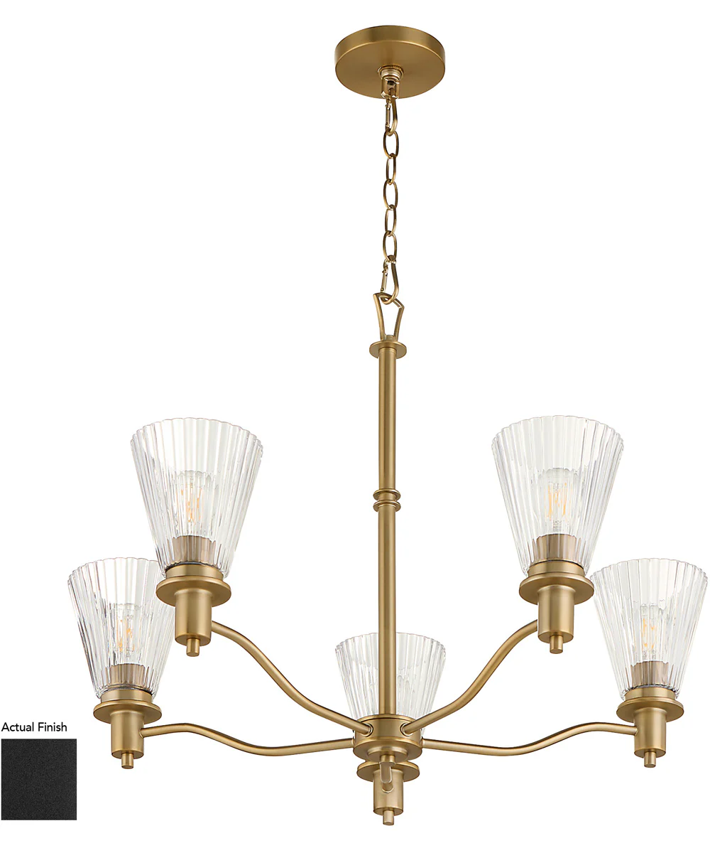 Lawton 5-light Chandelier Matte Black