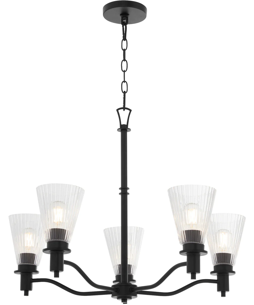 Lawton 5-light Chandelier Matte Black - Image 2