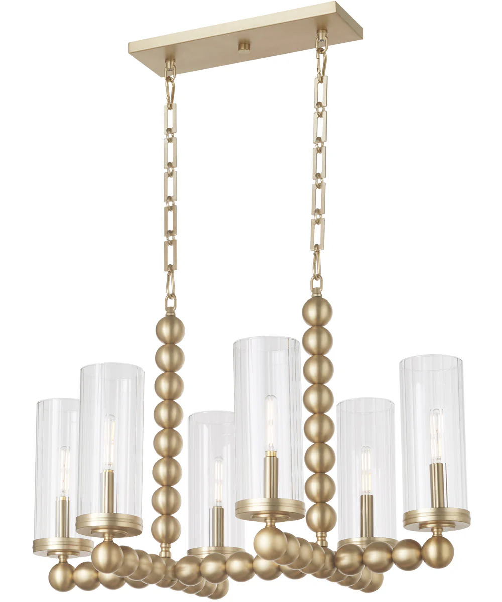 Tamara Day's Lee Boulevard 6-light Chandelier Aged Brass - Image 3