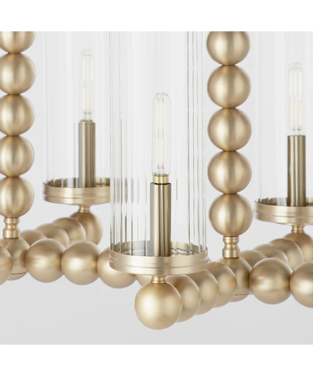Tamara Day's Lee Boulevard 6-light Chandelier Aged Brass - Image 5