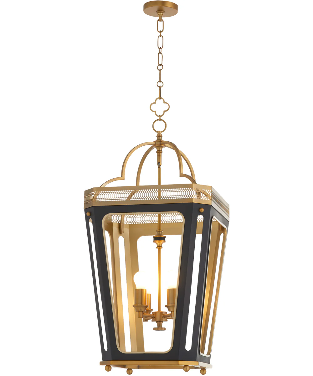 Loire 4-light Pendant Matte Black|Brushed Brass - Image 2