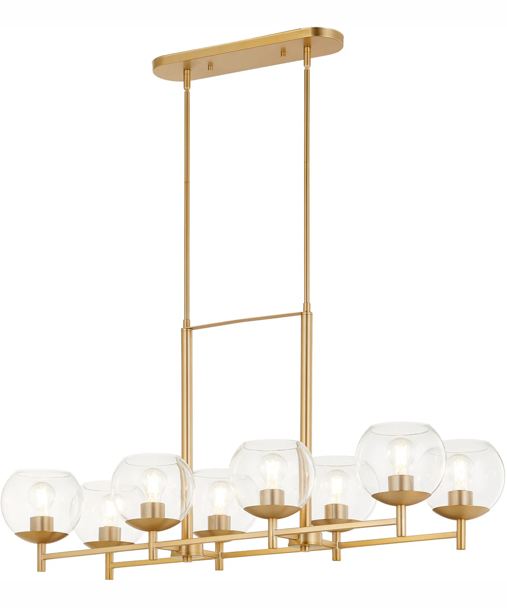 Lyon 8-light Chandelier Aged Brass - Image 2