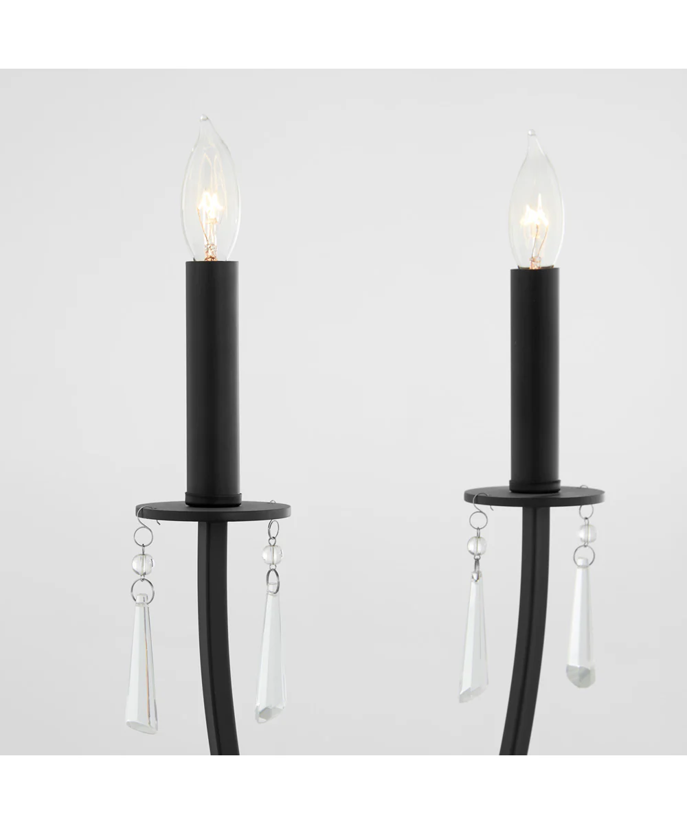 Majesty 2-light Wall Mount Light Fixture Matte Black - Image 3
