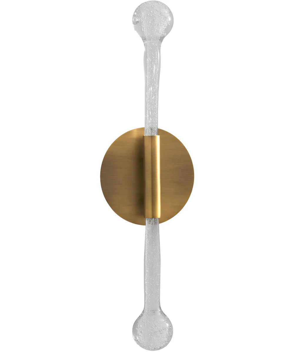 Manhattan 2-light LED Sconce Brushed Brass