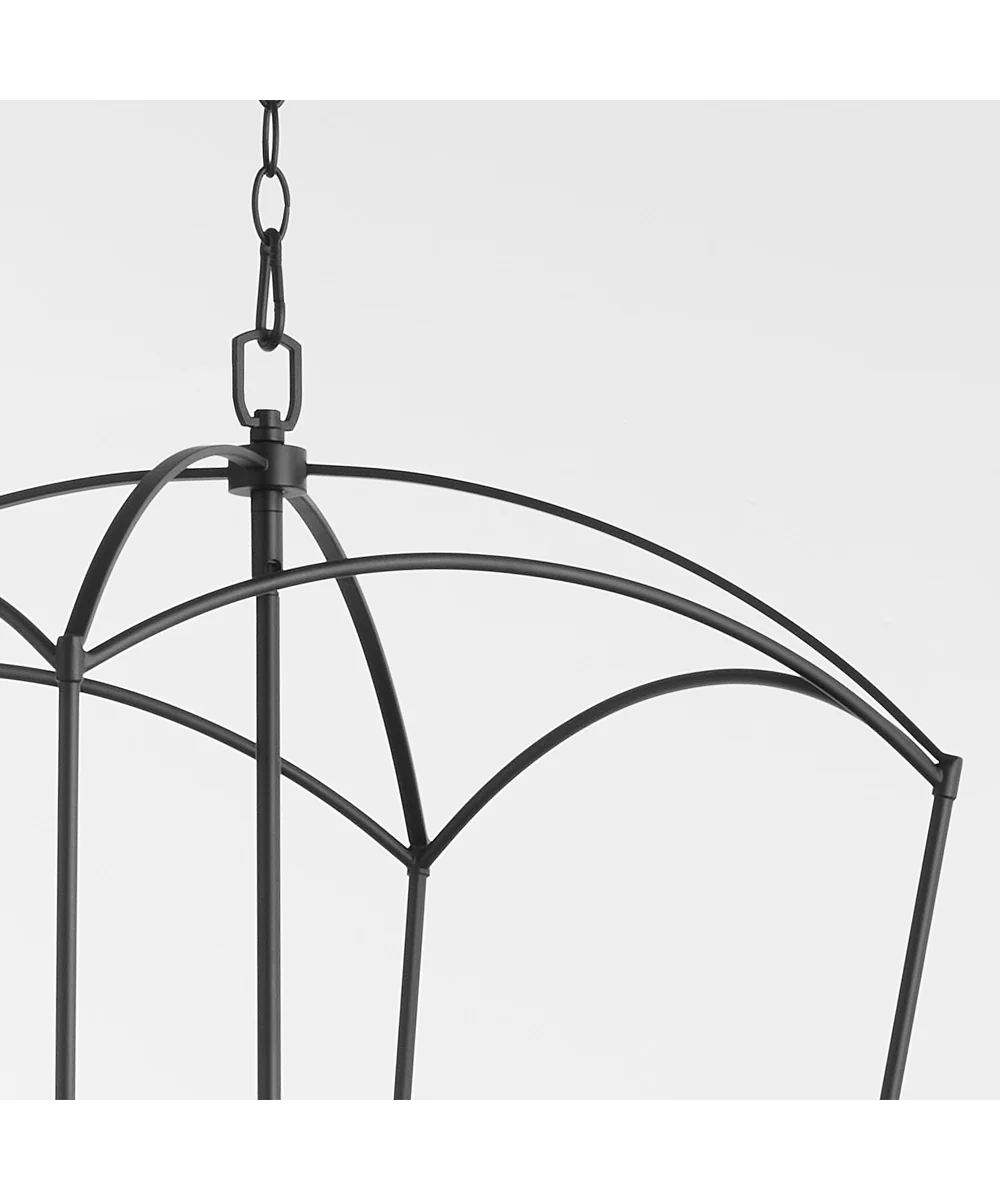 Mantle 5-light Entry Foyer Hall Chandelier Matte Black - Image 6