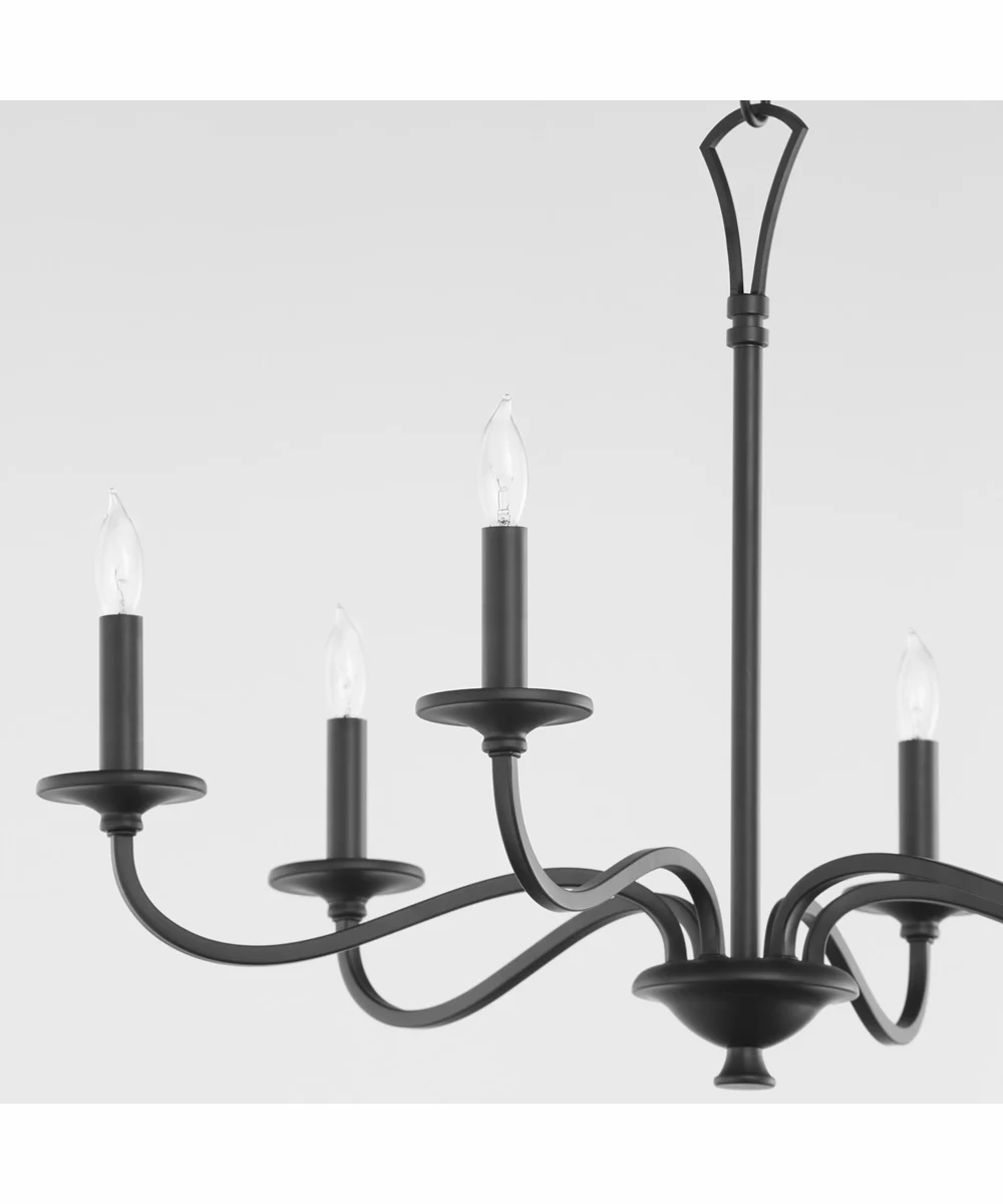 Maryse 9-light Chandelier Matte Black - Image 4