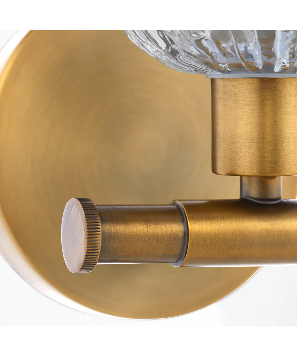 Meriam 1-light Wall Mount Light Fixture Brushed Brass - Image 3
