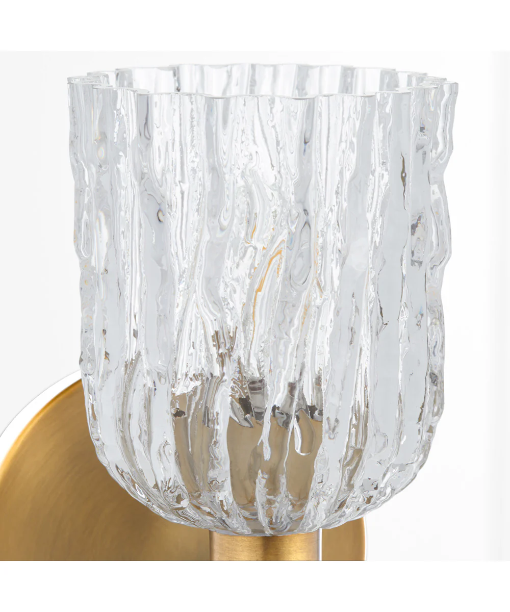 Meriam 1-light Wall Mount Light Fixture Brushed Brass - Image 4