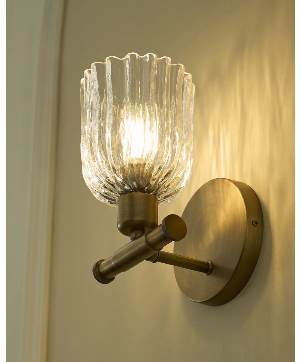 Meriam 1-light Wall Mount Light Fixture Brushed Brass - Image 9