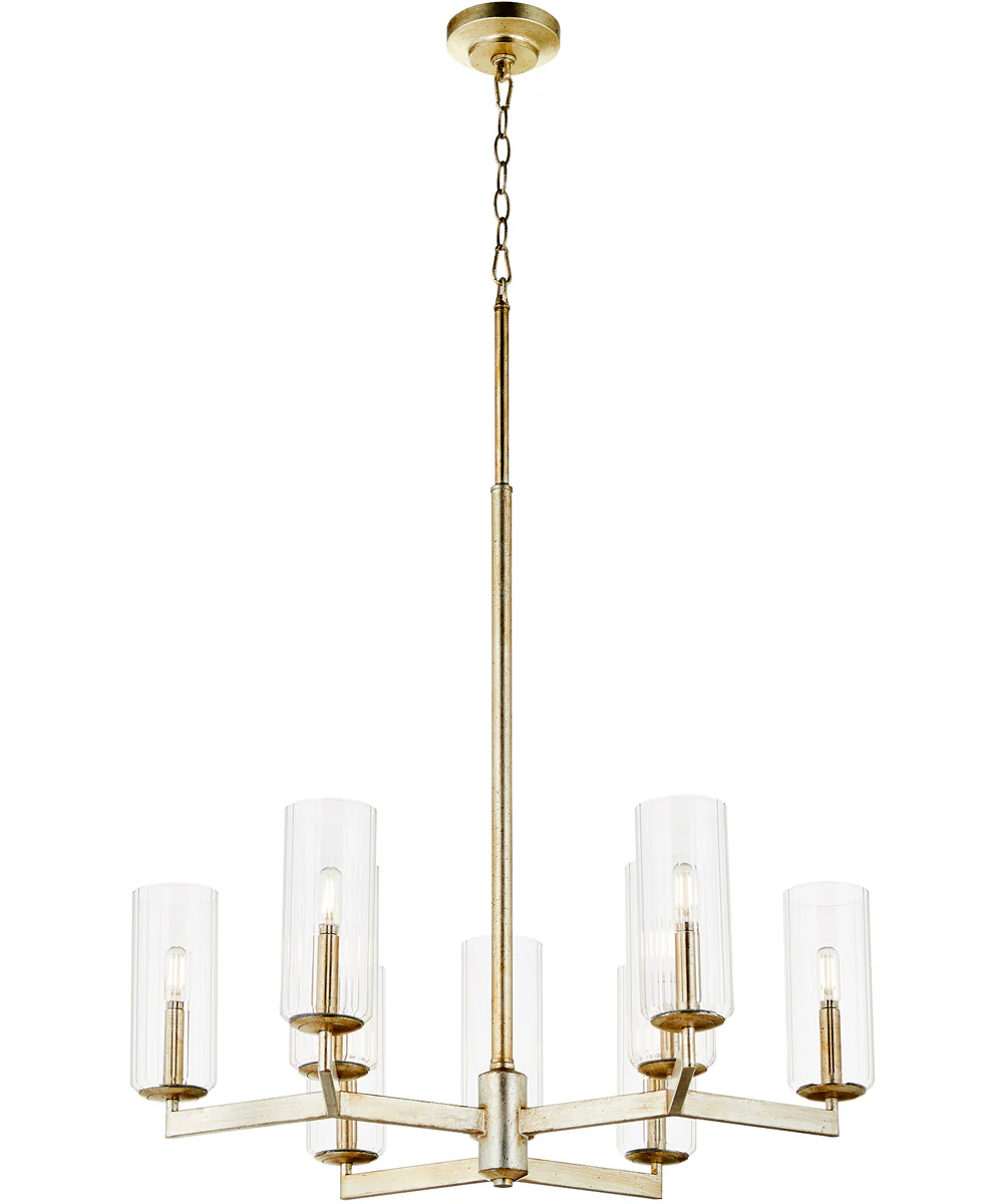Merrick 9-light Chandelier Aged Silver Leaf - Image 2