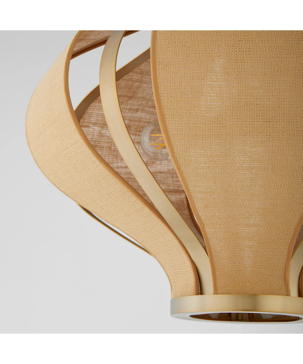 Monroe 3-light Pendant Aged Brass - Image 3