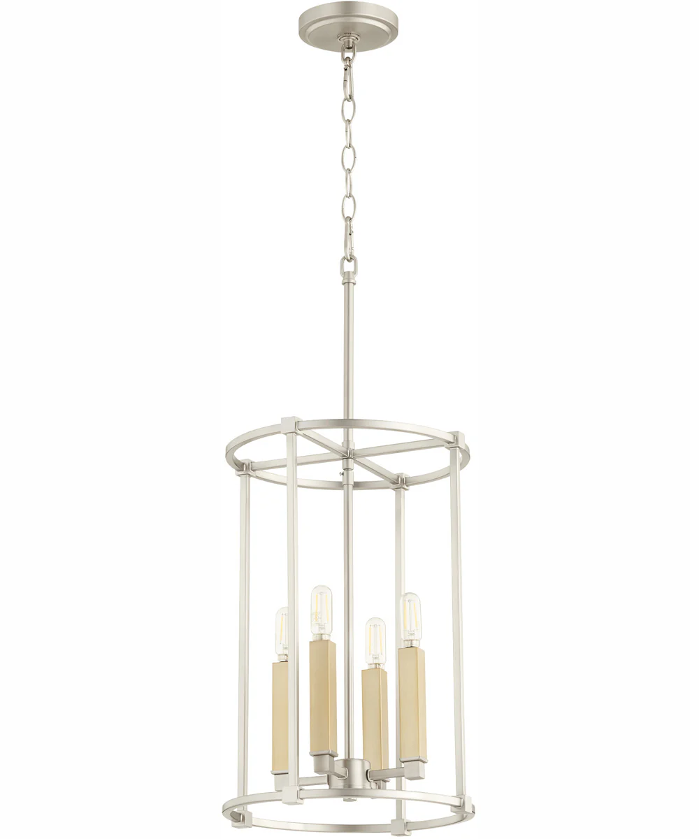 Olympus 4-light Entry Foyer Hall Chandelier Satin Nickel - Image 2