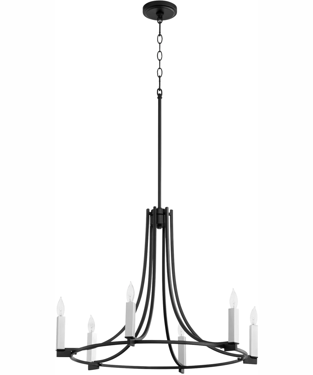 Olympus 6-light Chandelier Textured Black - Image 5