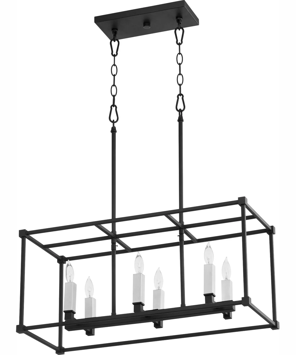 Olympus 6-light Pendant Textured Black - Image 4