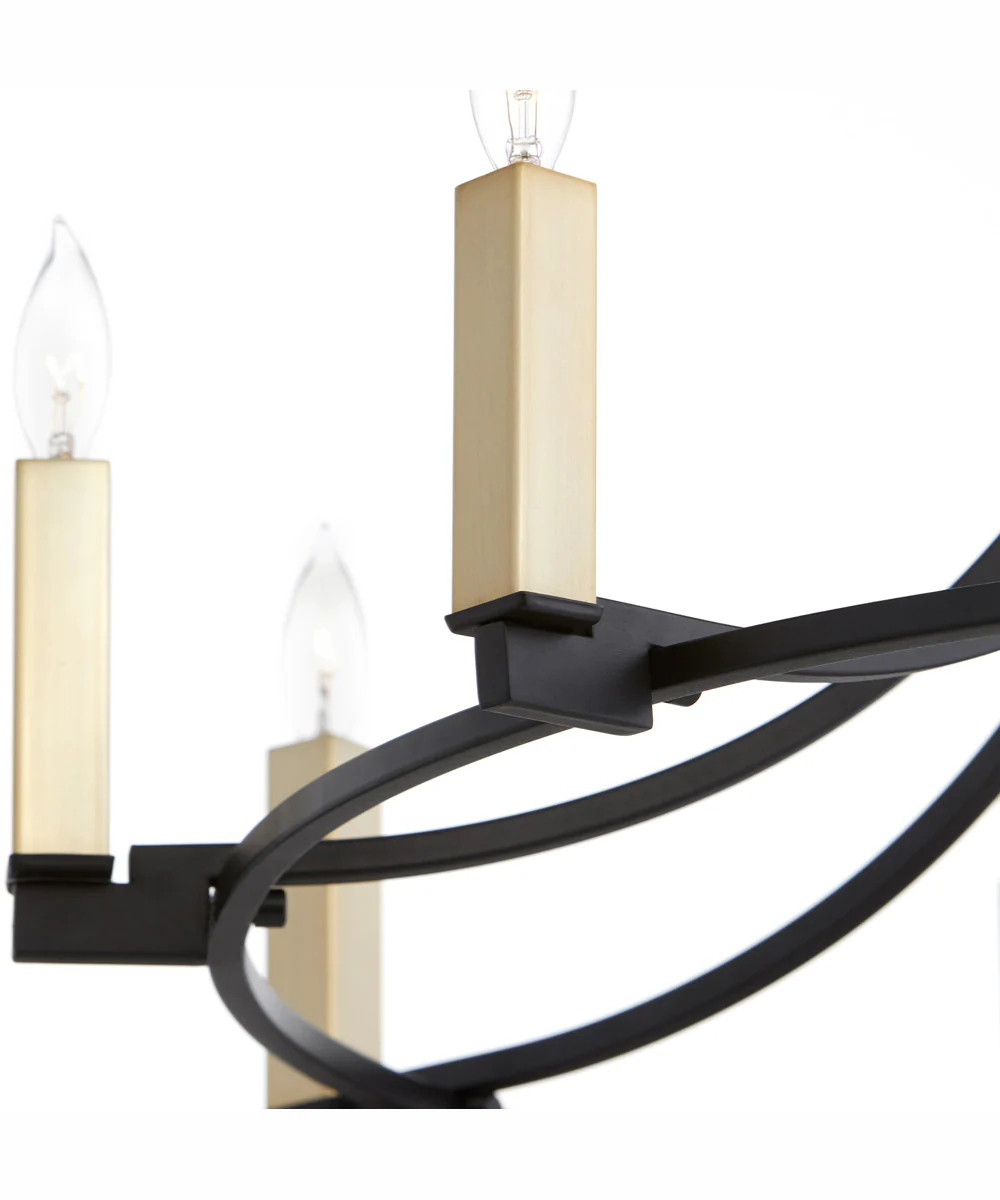Olympus 9-light Chandelier Textured Black - Image 2