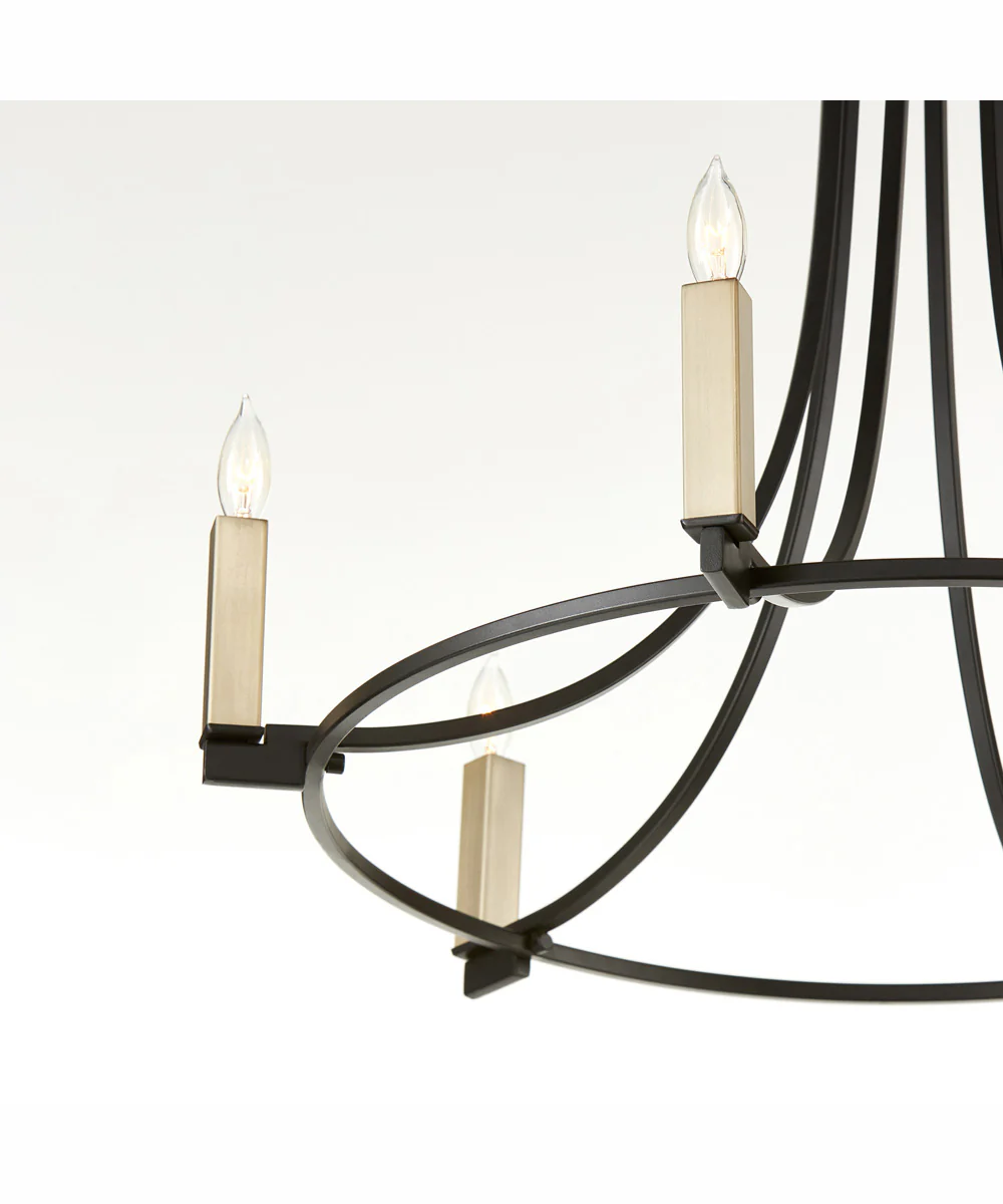 Olympus 9-light Chandelier Textured Black - Image 3
