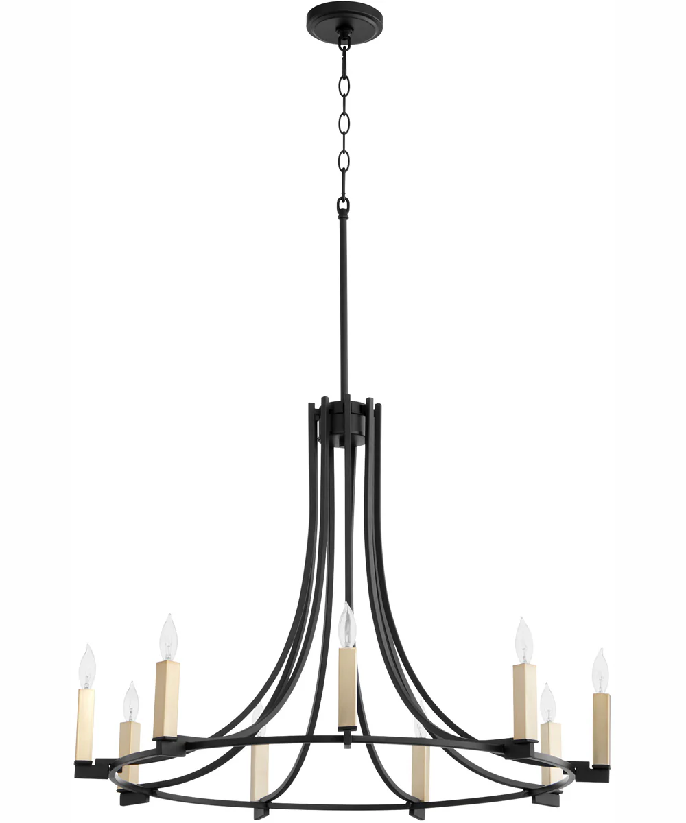 Olympus 9-light Chandelier Textured Black - Image 4