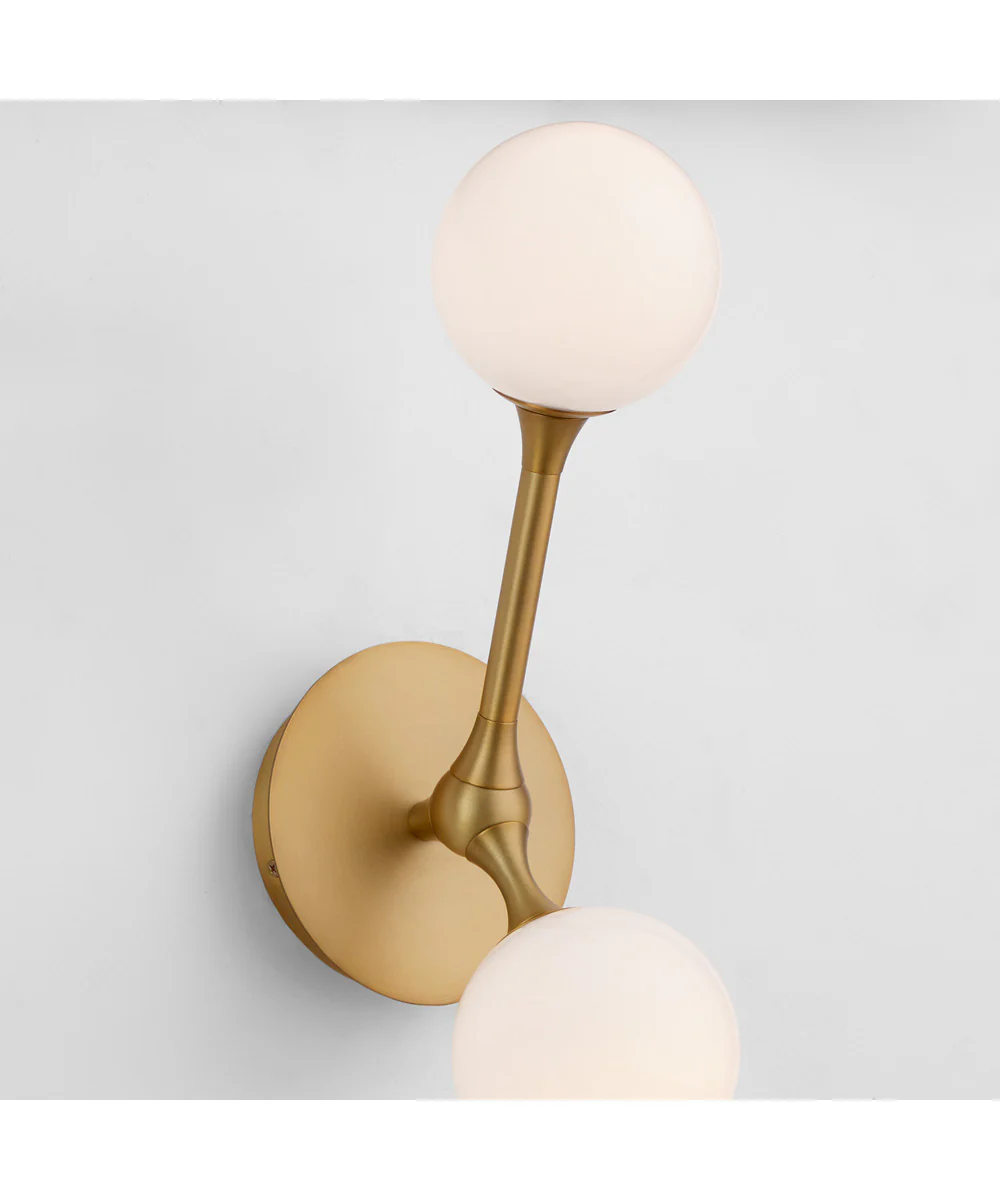 Orbe 2-light LED Sconce Brushed Brass - Image 3