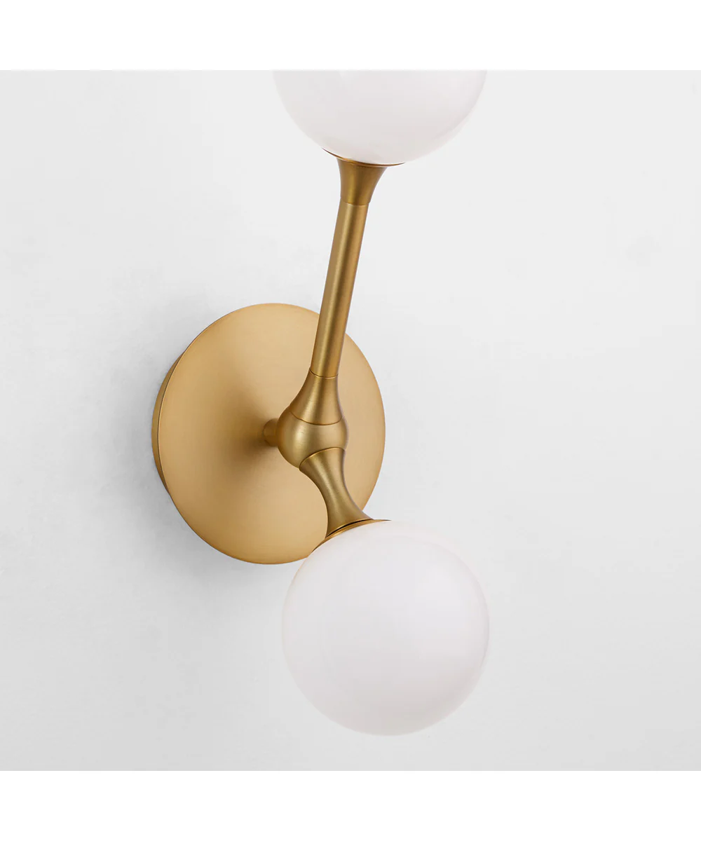 Orbe 2-light LED Sconce Brushed Brass - Image 4