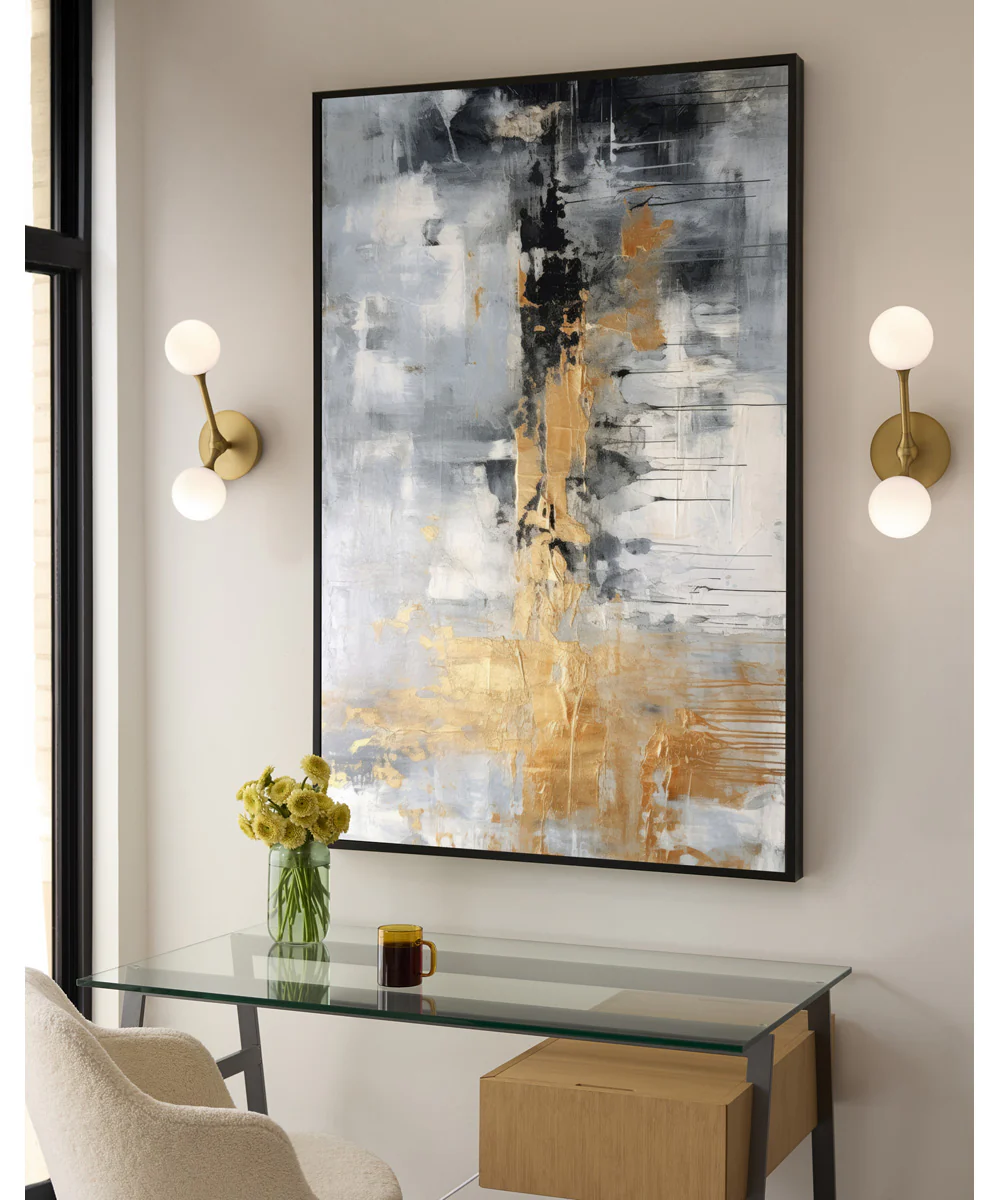 Orbe 2-light LED Sconce Brushed Brass - Image 5