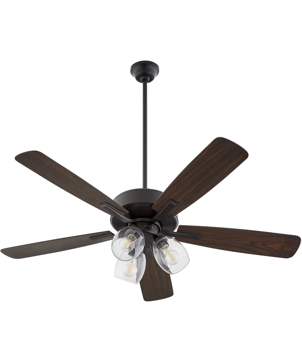52" Ovation 3-light Ceiling Fan Matte Black - Image 3