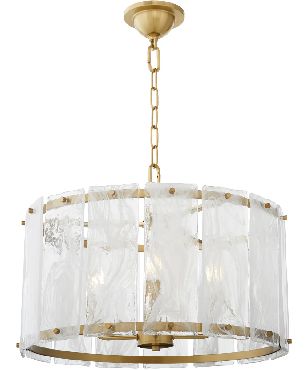 Prestige 4-light Pendant Aged Brass - Image 2