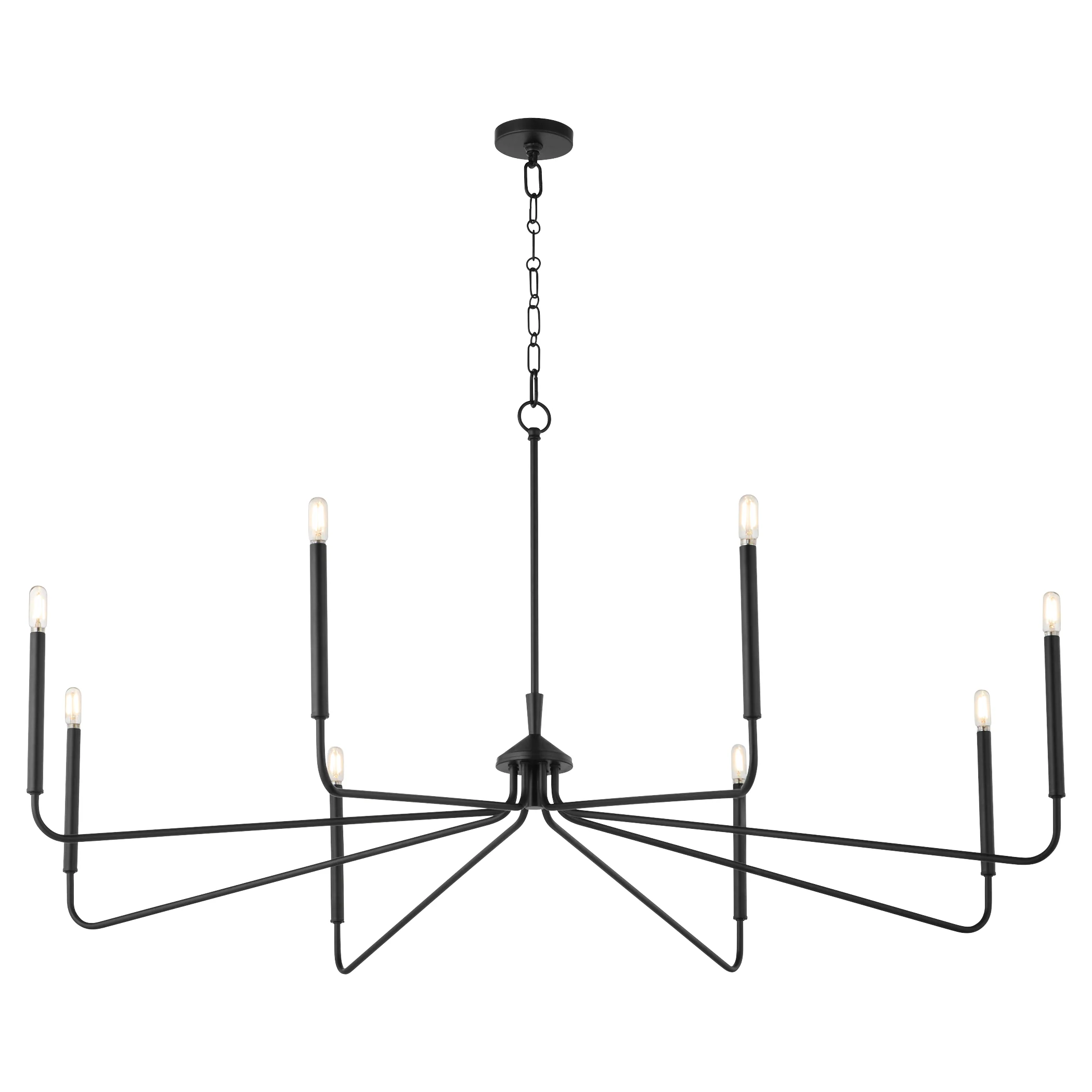 Providence 8-light Chandelier Matte Black - Image 3