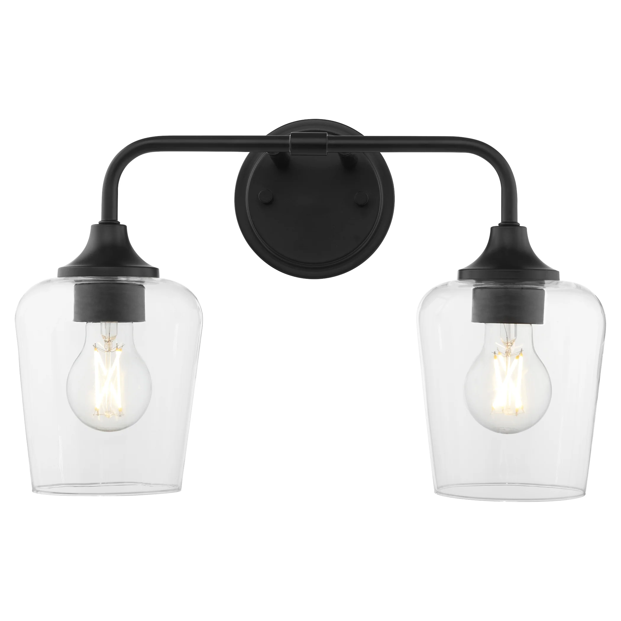 Raymond 2-light Bath Vanity Light Matte Black - Image 2