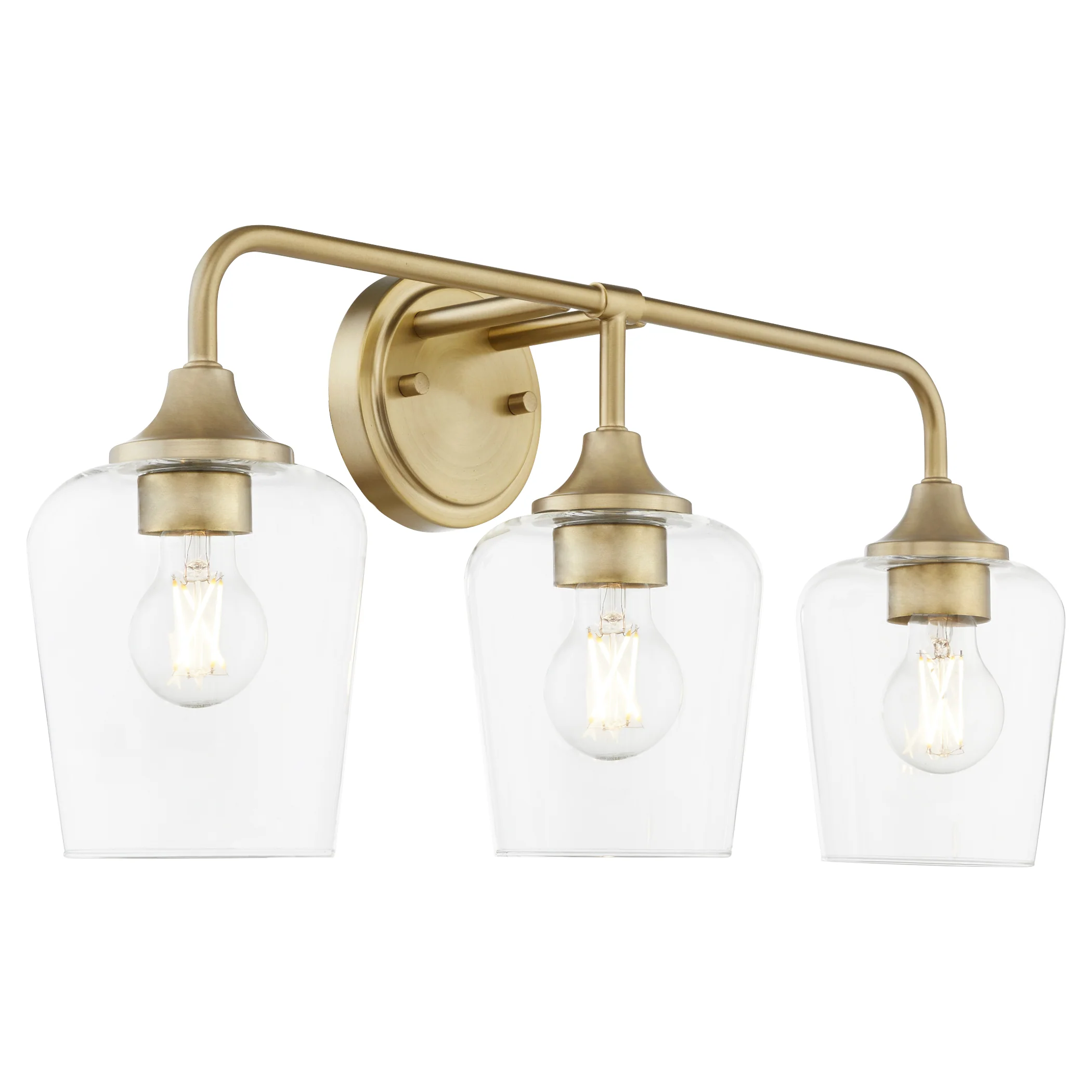 Raymond 3-light Bath Vanity Light Aged Brass - Image 2