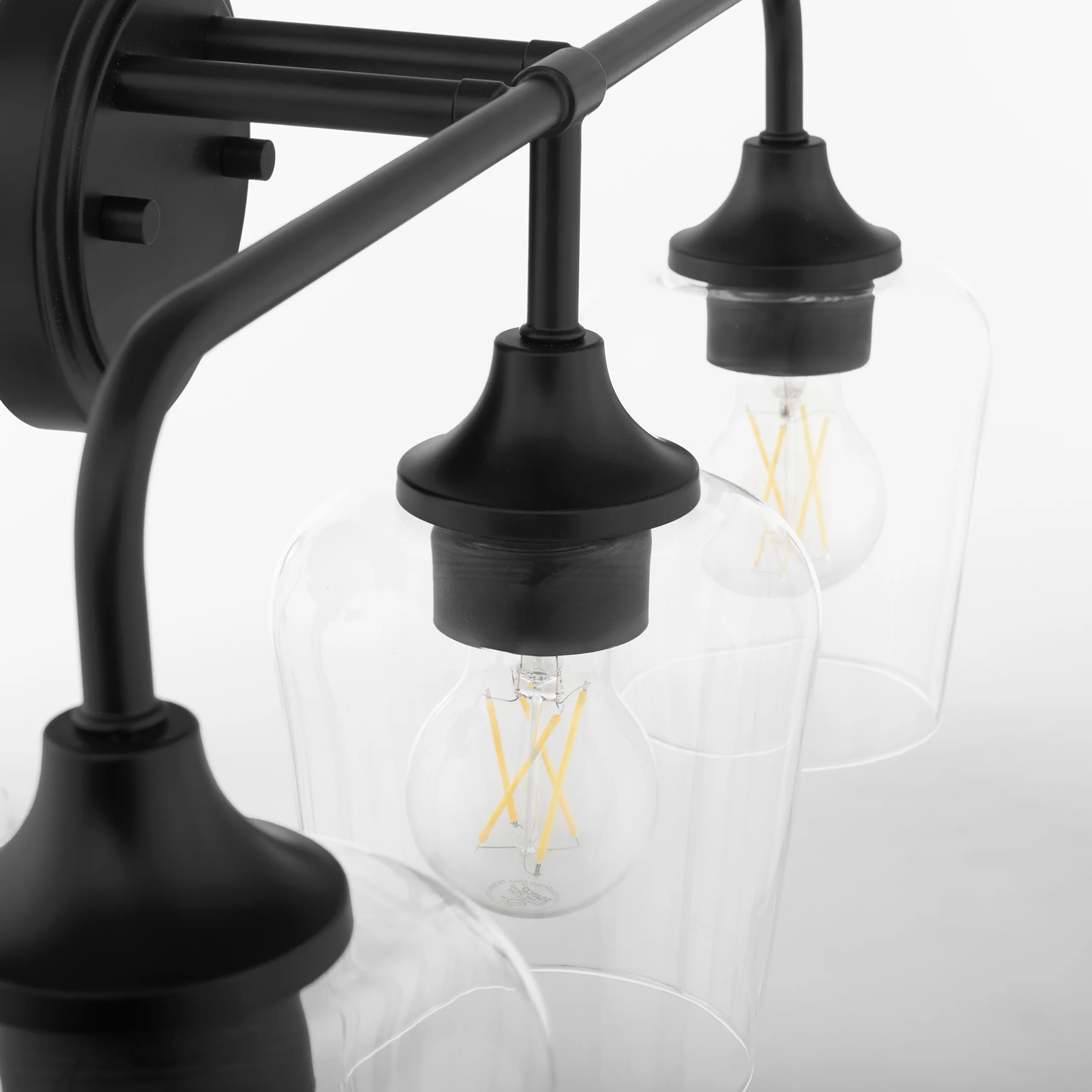 Raymond 3-light Bath Vanity Light Matte Black - Image 3