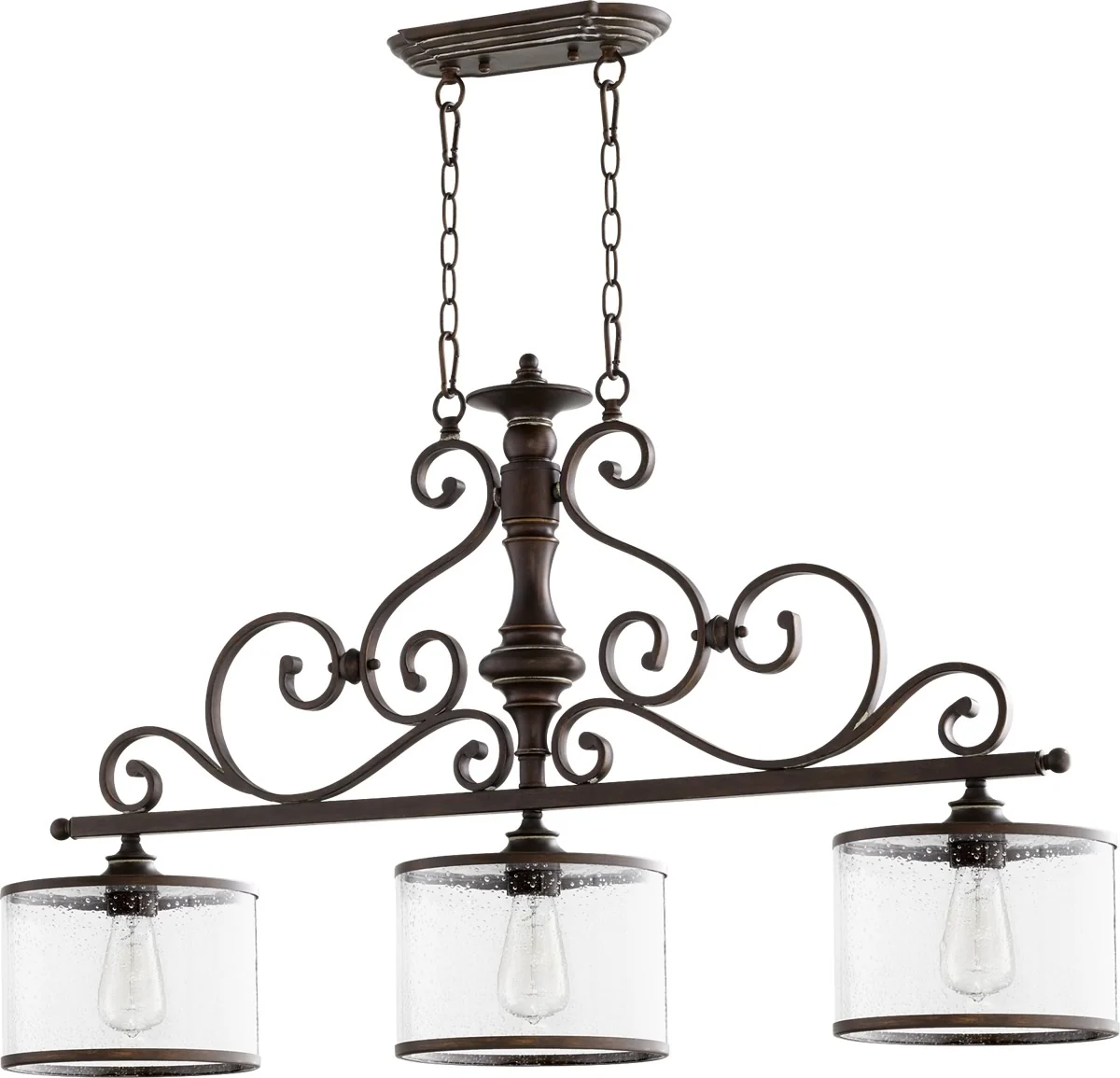 San Miguel 3-light Kitchen Island Light Vintage Copper - Image 2