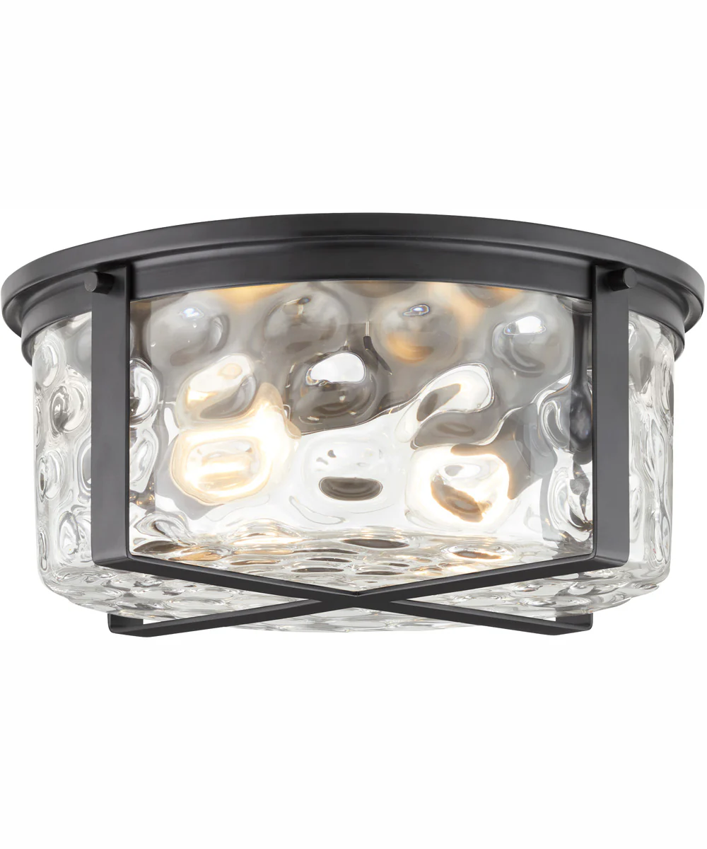 Steinway 2-light Ceiling Flush Mount Matte Black - Image 2