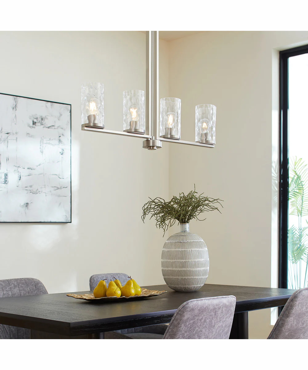 Steinway 4-light Chandelier Satin Nickel - Image 7
