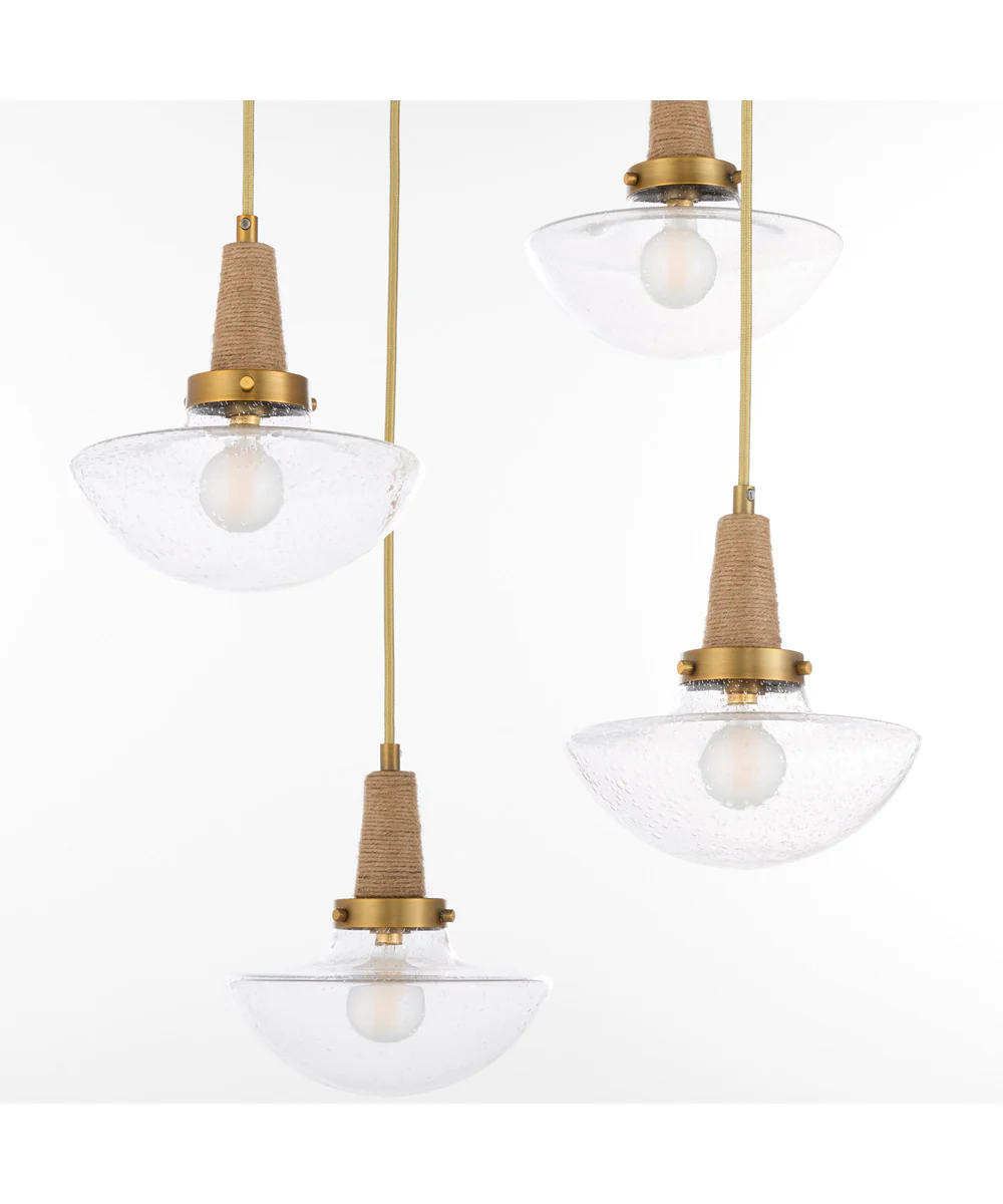 Stockport 5-light Pendant Brushed Brass - Image 4