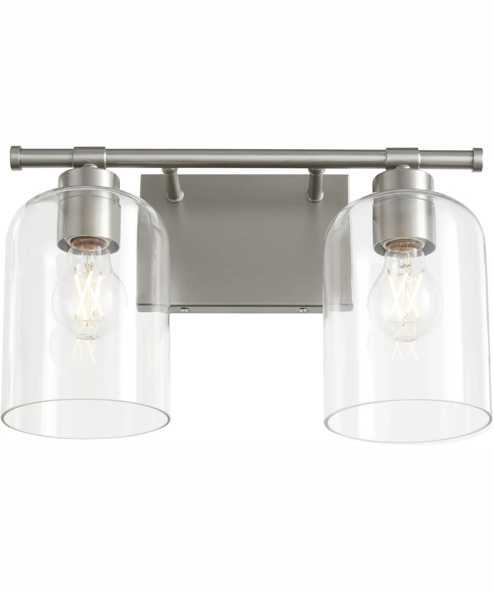 Tribute 2-light Bath Vanity Light Satin Nickel - Image 2