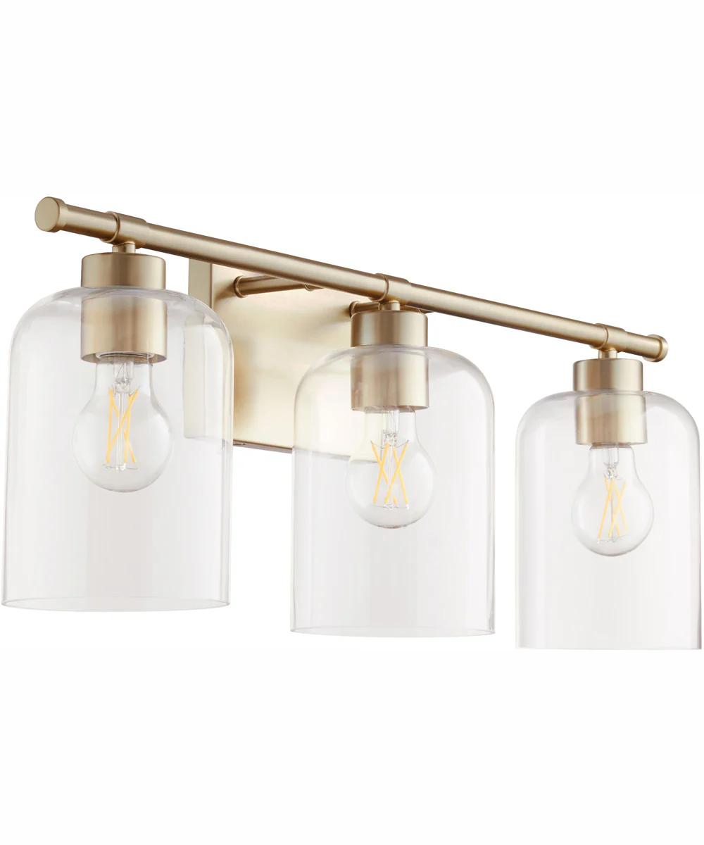 Tribute 3-light Bath Vanity Light Aged Brass - Image 3