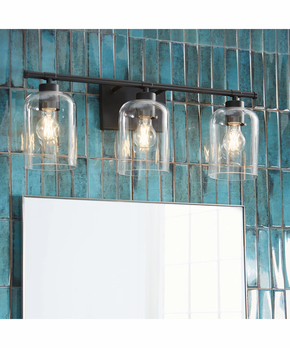 Tribute 3-light Bath Vanity Light Matte Black - Image 5