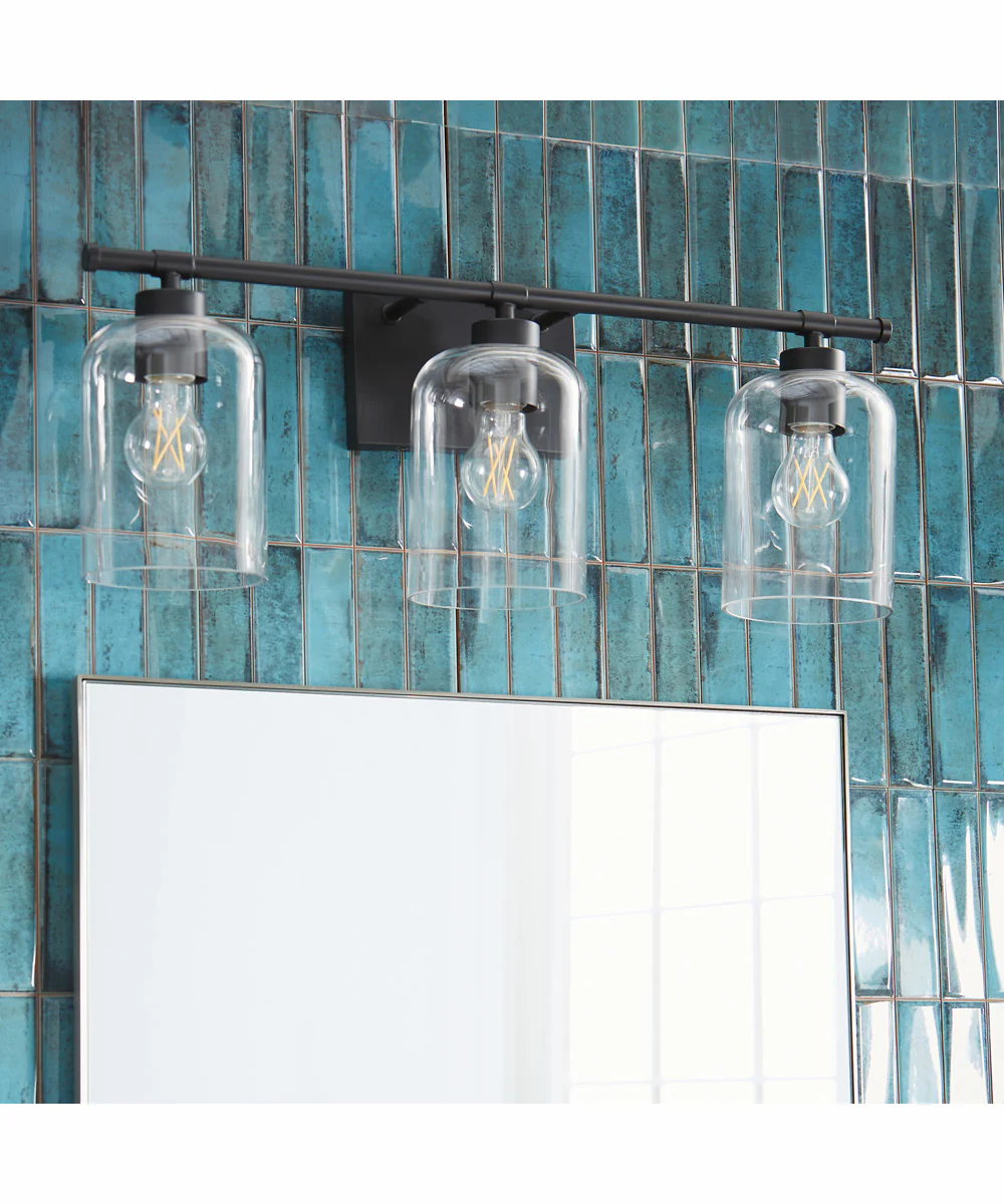 Tribute 3-light Bath Vanity Light Matte Black - Image 6