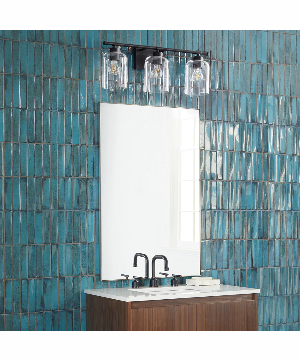 Tribute 3-light Bath Vanity Light Matte Black - Image 8