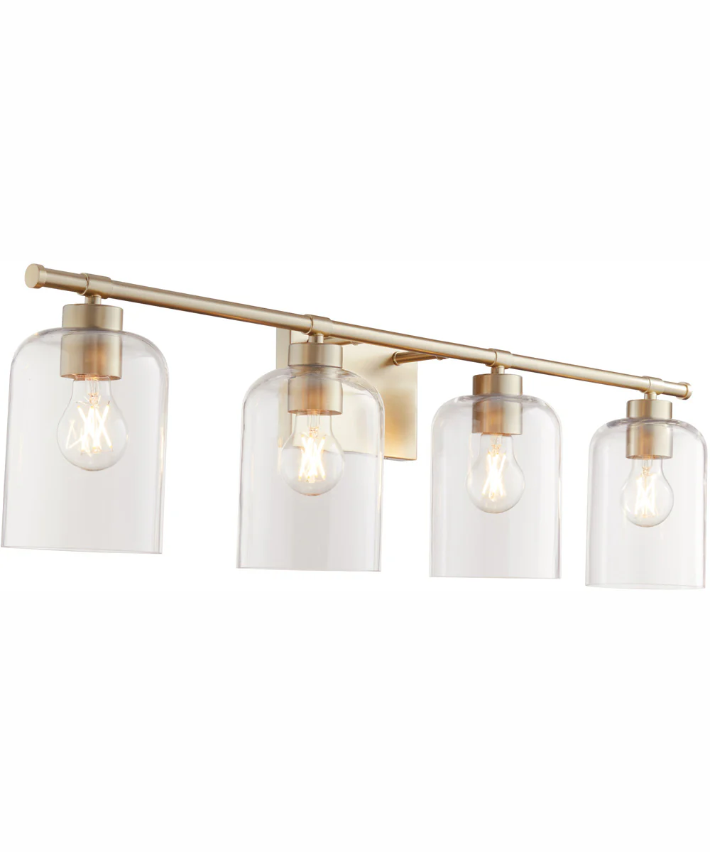 Tribute 4-light Bath Vanity Light Aged Brass - Image 2