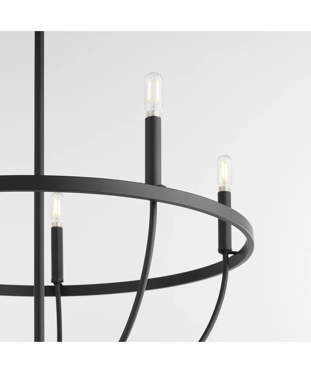 Tribute 5-light Chandelier Matte Black - Image 3