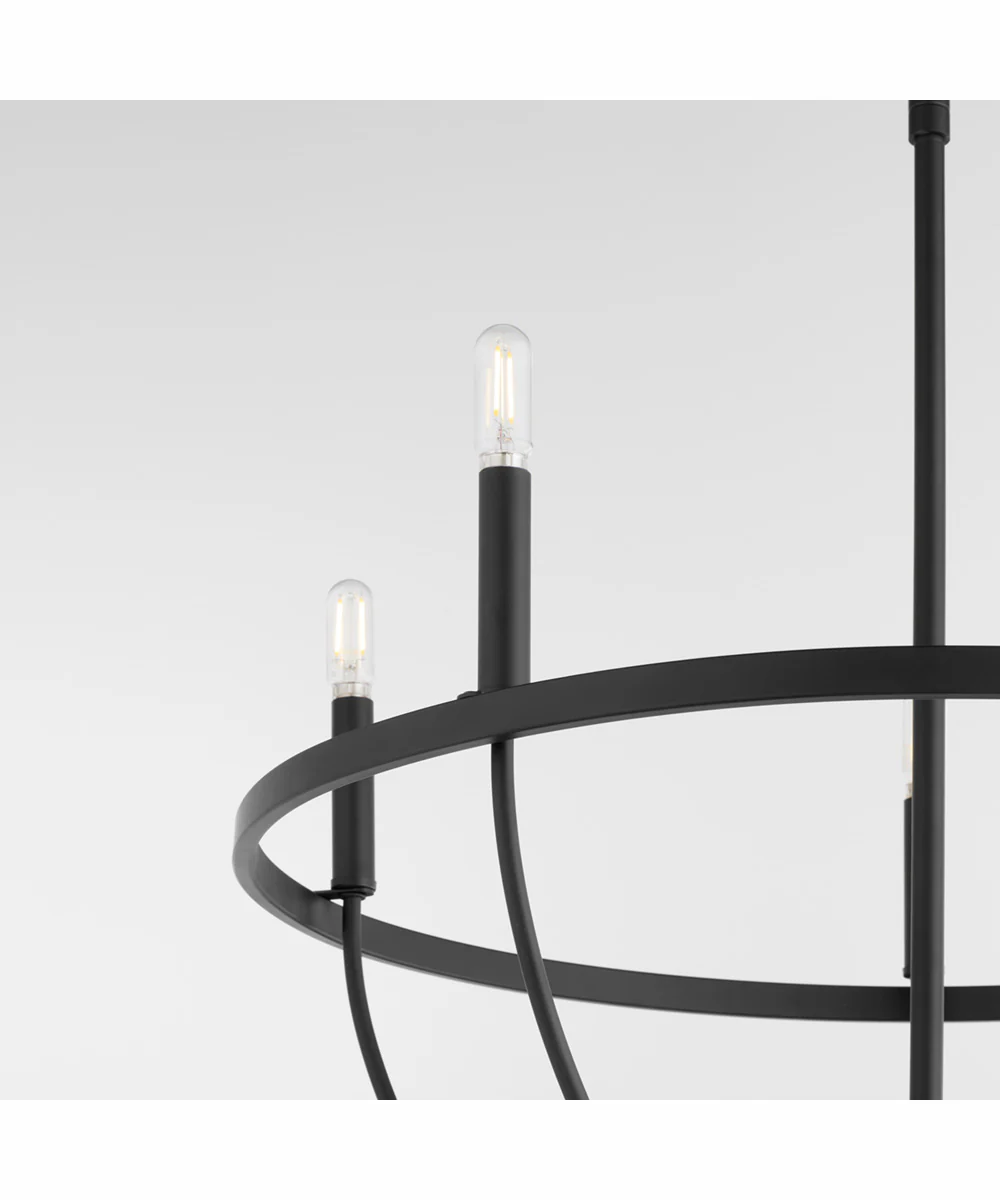 Tribute 5-light Chandelier Matte Black - Image 4