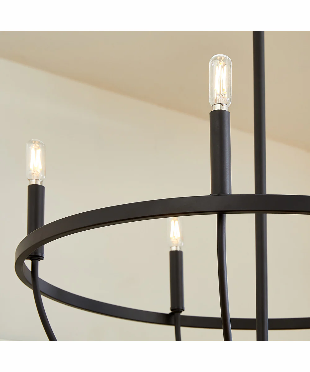 Tribute 5-light Chandelier Matte Black - Image 6