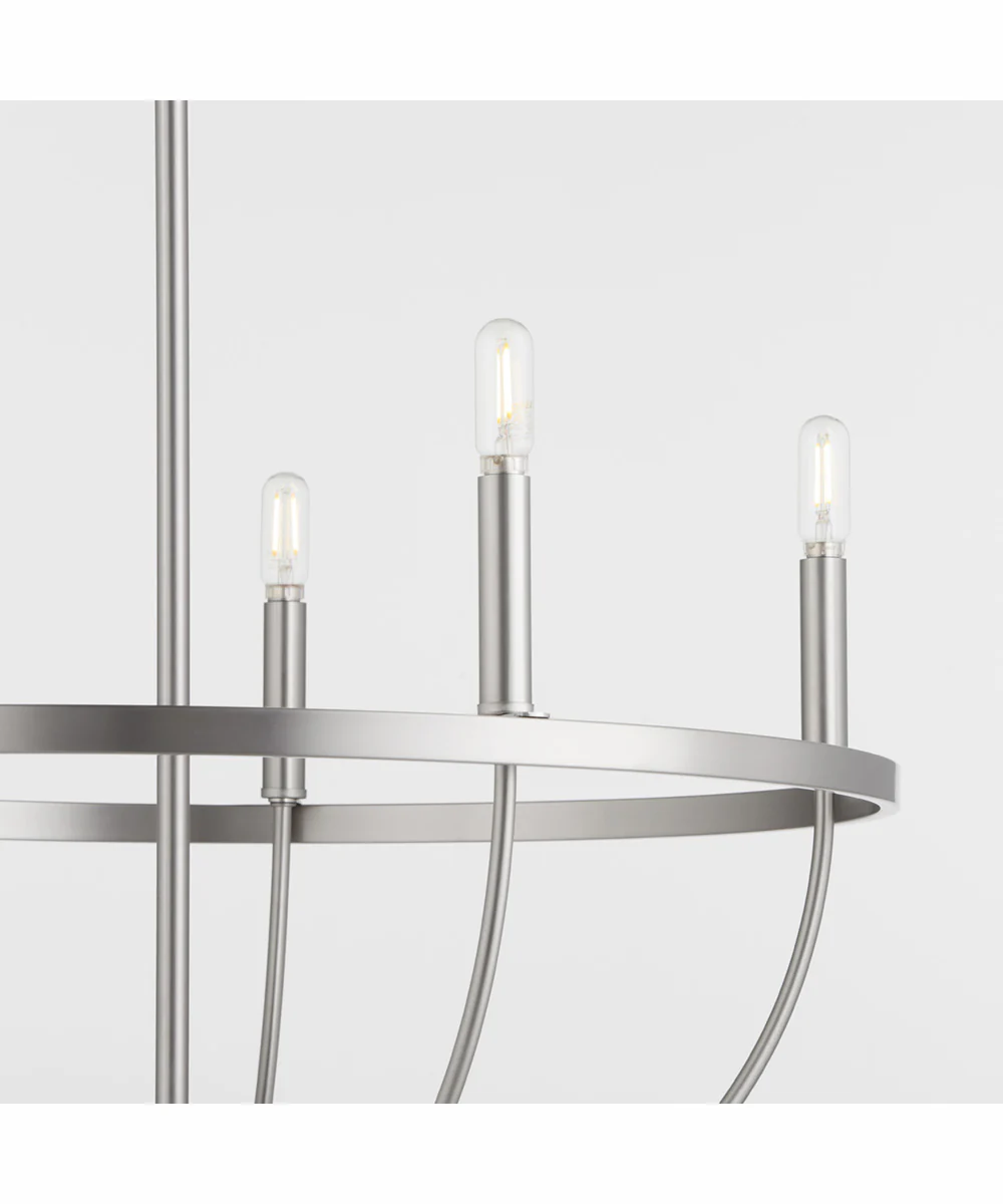 Tribute 5-light Chandelier Satin Nickel - Image 3